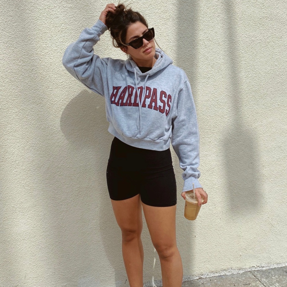 ❌SOLD‼️HARDPASS” Cropped Hoodie